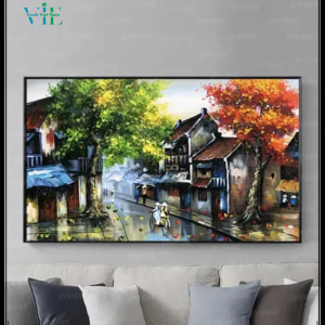 Tranh canvas Hà Nội xưa