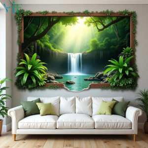 Tranh 3D decor phong khách