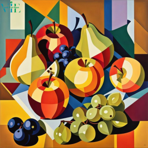 Tranh Mosaic Geometric Color Block