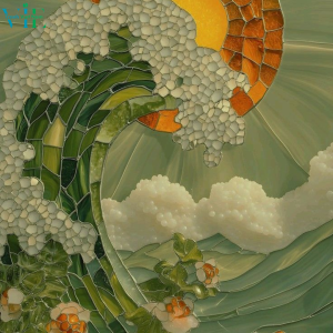 Tranh Mosaic Geometric Minimalist